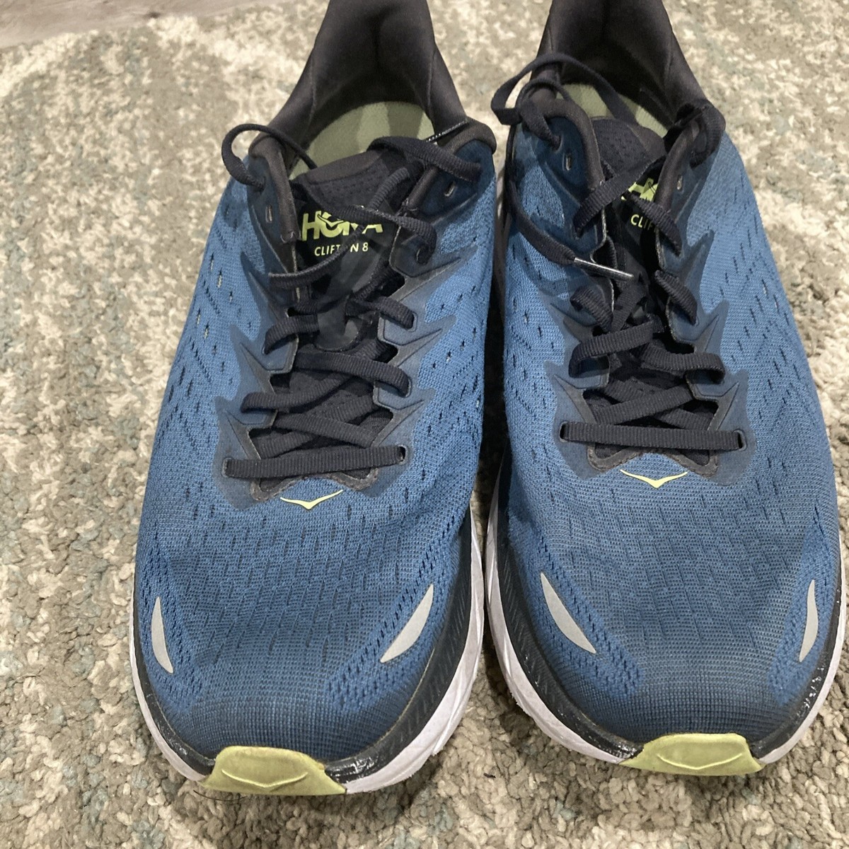 Hoka One One Clifton 8 Mens Running Shoes Blue Coral Butterfly Mens 12D Hoka Men main image 4