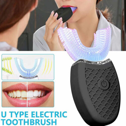 Silicone Head U Shape Electric Toothbrush Portable For Adults USB Rechargeable - Afbeelding 1 van 11