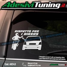 Adesivo Rispetto per i Bikers Renault Twingo MK1 1993-2007 Sticker Decal Tuning