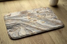 Non-Slip Bathroom Soft Rug Absorbent Bath Mat - 90x60 cm - Marble