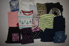 Wholesale Bulk Lot Of 15 Girls Size Large 10 12 Mix Season Tops Bottoms Shirts