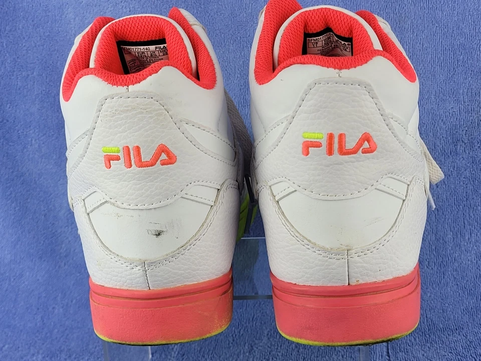 Zapatillas altas Fila Everge para mujer talla 11 blancas de imitación de cuero coloridas Foto 4 de 4