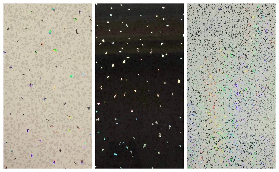 Beige, Black or White Sparkle 8mm Bathroom Panels Shower Wet Wall Cladding PVC - Image 2 of 4