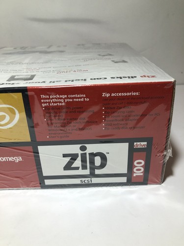 Iomega 100MB External Zip Drive scsi port new sealed in box - Afbeelding 4 van 8