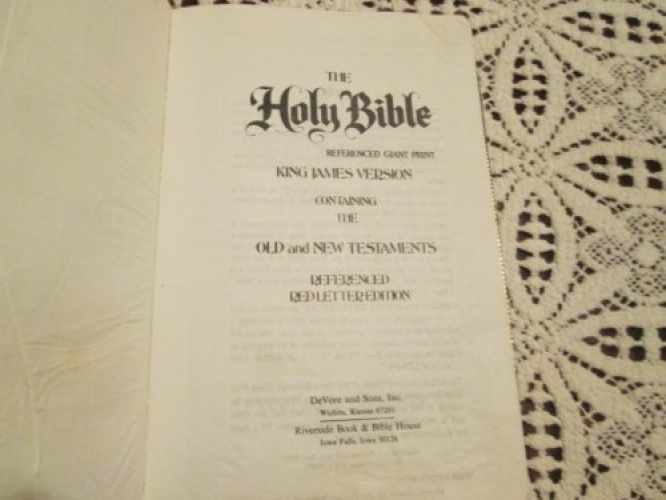 Holy Bible Giant Print KJV Referenced Edition Imitation Leather