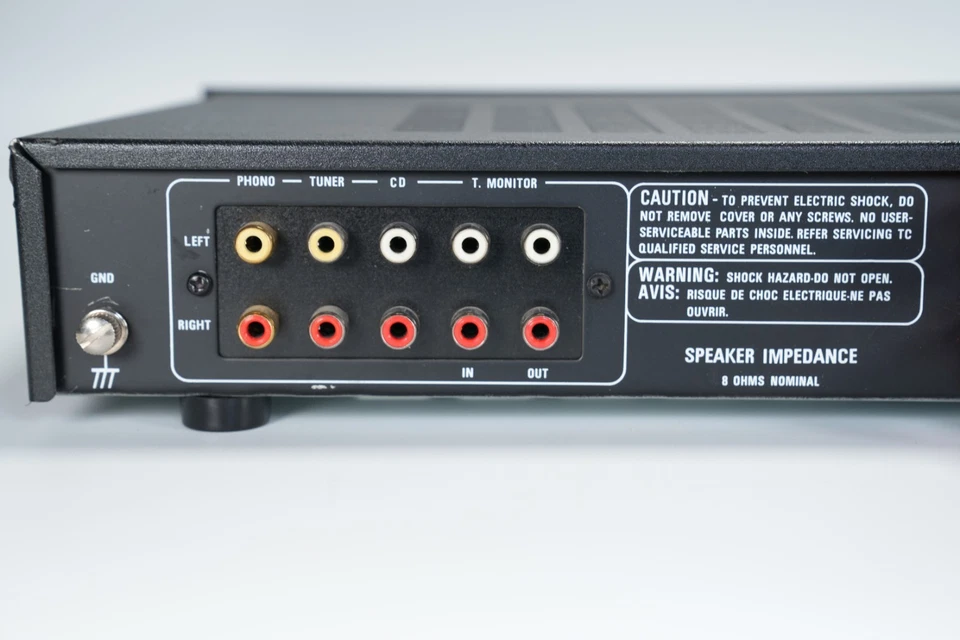 Amplificador integrado estéreo Rotel RA-820BX4 entrada de fono de colección Hi-Fi separado Foto 4 de 4