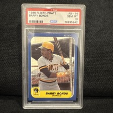 1986 Fleer Update Barry Bonds  PSA 10 Gem Mint 🔥