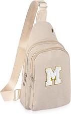 Small Sling Bag Initial Crossbody Bag Fanny Pack Chest Bags for Women Personaliz