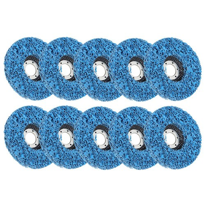 #ad 10 Piece 4.5#x27;#x27; Poly Strip Disc Wheel Paint Rust Removal Clean Angle Grinder New $20.69