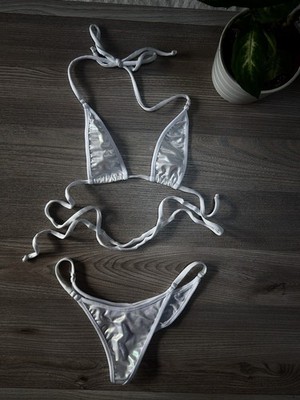 Mini Bikini Set String Tanga Bademode Strand Sexy Clubwear Erotik Dessous