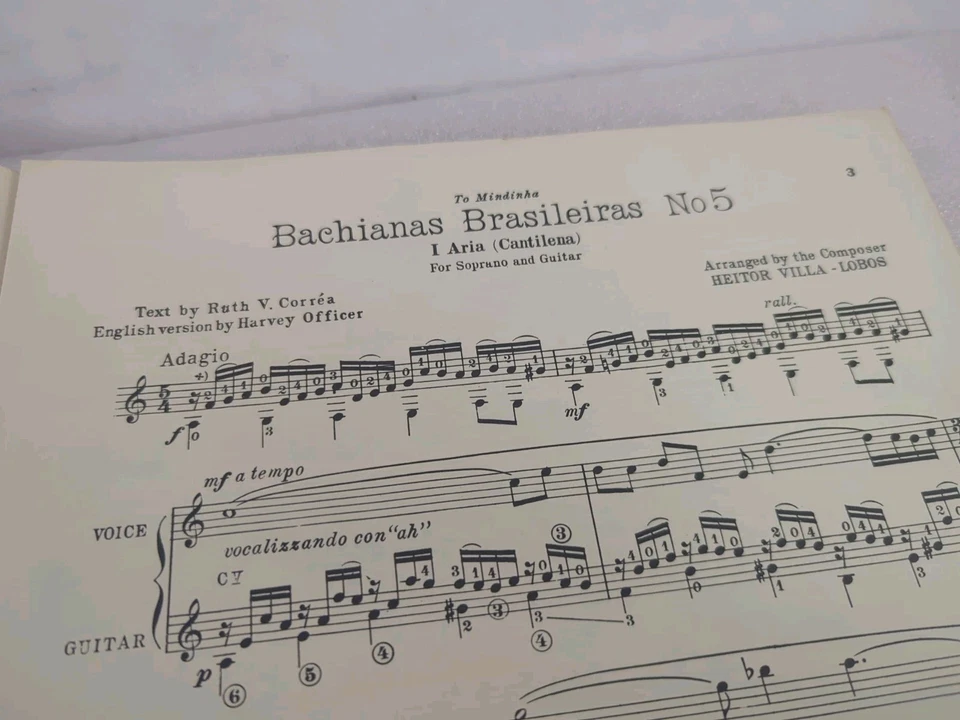 Hietor Villa-Lobos Bachianas Brasileiras No. 5, Aria para voz y guitarra  Foto 4 de 4