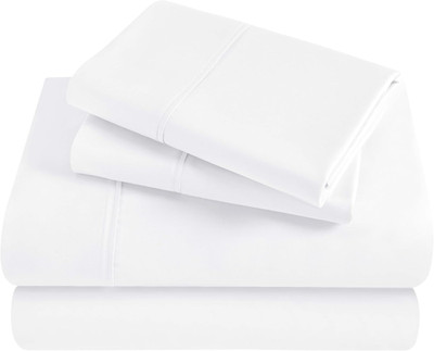 300 Thread Count Egyptian Cotton Sheet Set, 2 Fitted Sheets, Flat Sheet, 2 Pillo