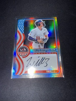 Panini 2025 Stars & Stripes Autographed Will Brick NTS-WB USA Refractor B23