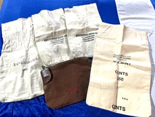 Vintage Canvas Bank keyed Money bag and canvas coin bags