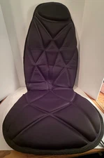Brookstone Heated Massage Seat Cushion w/ Remote, Full Back & Seat Massager