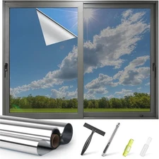 Kromapolis One Way Window Privacy Film 23.6In x 78.7In, Way-silver 