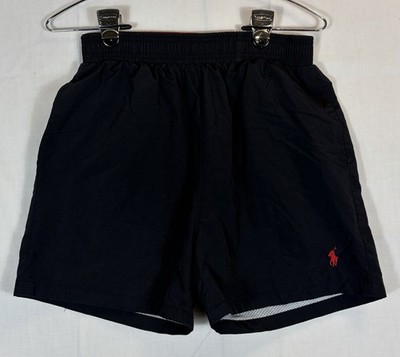 Polo Ralph Lauren Lined Swim Trunks Shorts 3.5” Inseam Black W