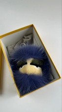Portachiavi pelliccia mostro FENDI pelliccia blu ottime condizioni