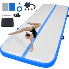 Uimoso 10FT Air Track Inflatable Training Tumbling Gymnastics Gym Mat with Pump