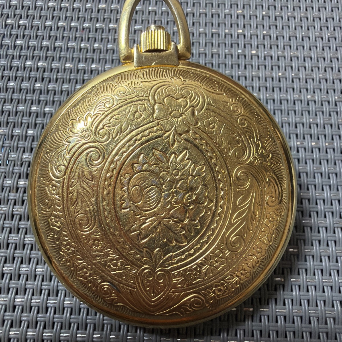 Rare Uncommon Vintage Ermex Pocket Watch, 17 Jewels Incabloc Swiss