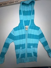Arizona Jean Company Hooded Sweater girls Size 4 Long Sleeve Pockets Full Zip