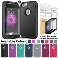 For iPhone SE2 SE 2022 6 6S 7 8 Plus Shockproof Heavy Duty Rugged Case Cover