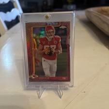 2025 Topps chrome Travis Kelce Football Refractor Parallel