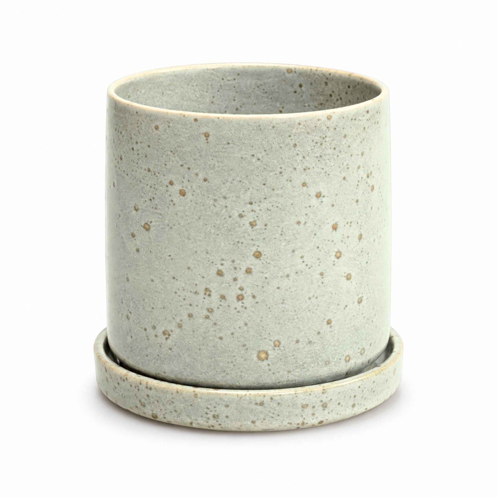 Scandi Home Sage Green Reactive Glaze Ceramic Indoor Plant Pot 12cm