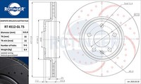 Rotinger 2X Bremsscheibe Ø313.8 Mm BelüFtet Vorne FüR Audi A4 8W5 8WD B9 8K5