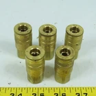 Parker B23 1/4" Brass Quick Connect Female Hose Fitting Coupling Lot/5