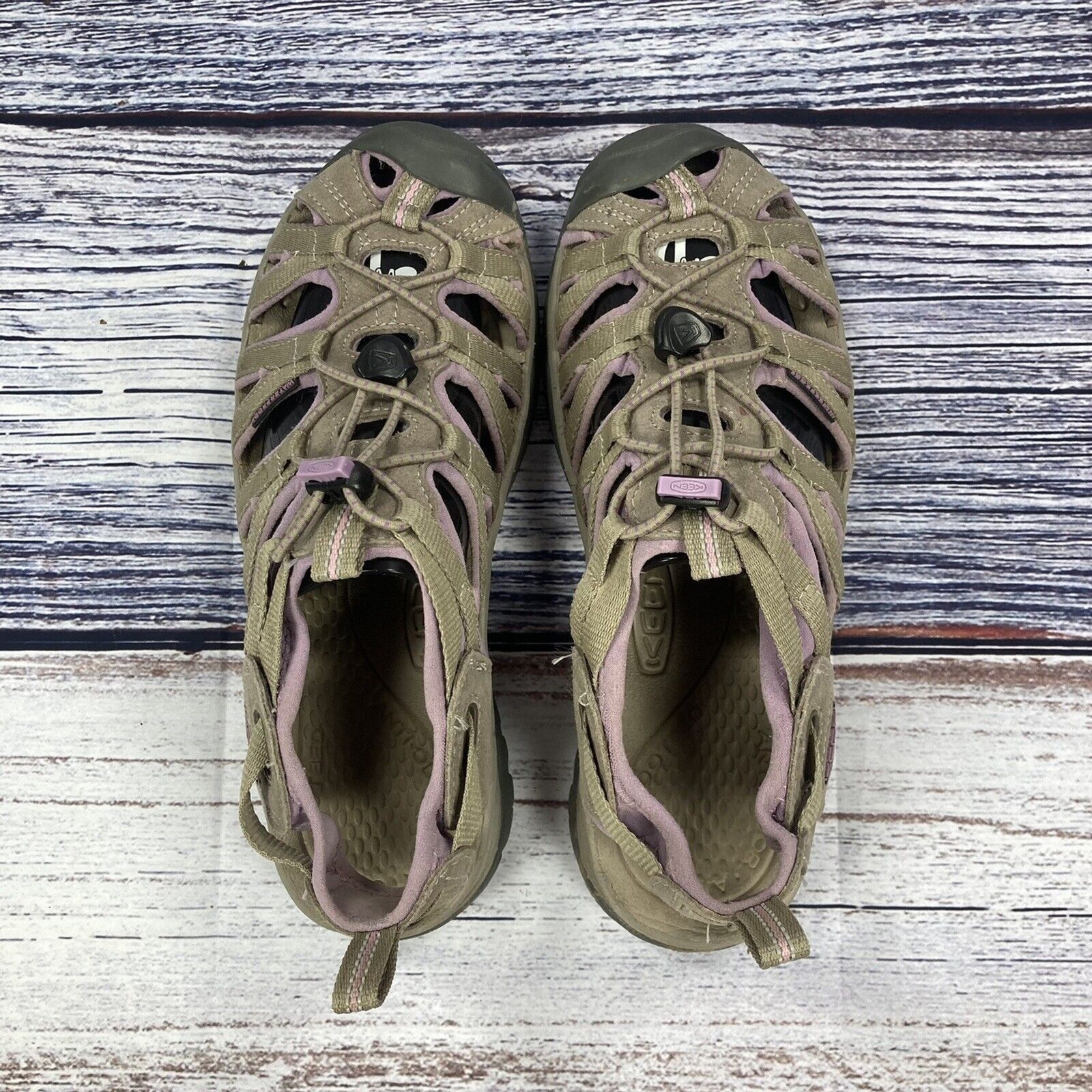 Keen Whisper Marrone e Viola Impermeabili Scarpe Sandali da Escursionismo Esterno Donna 8