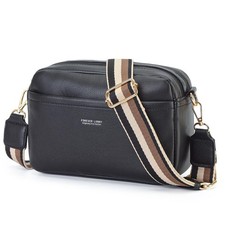 Small Crossbody Bags for Women, Vegan Leather Purse with Wide Adjustable Stra...