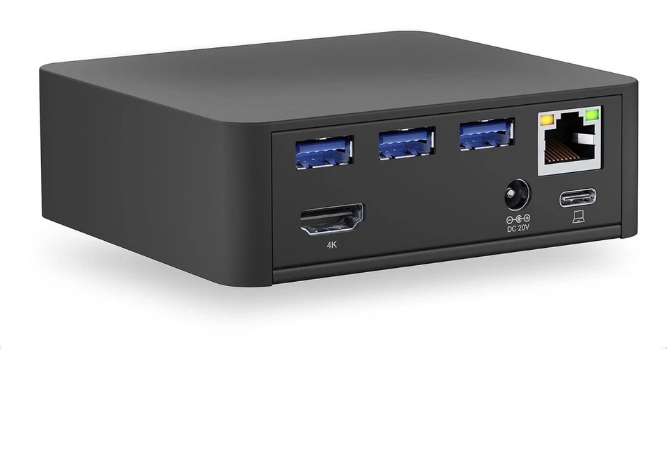 Plugable USB C Dock VESA Mount Compact with 85W Charging Thunderbolt 4/3 USB4 - Image 2 of 4