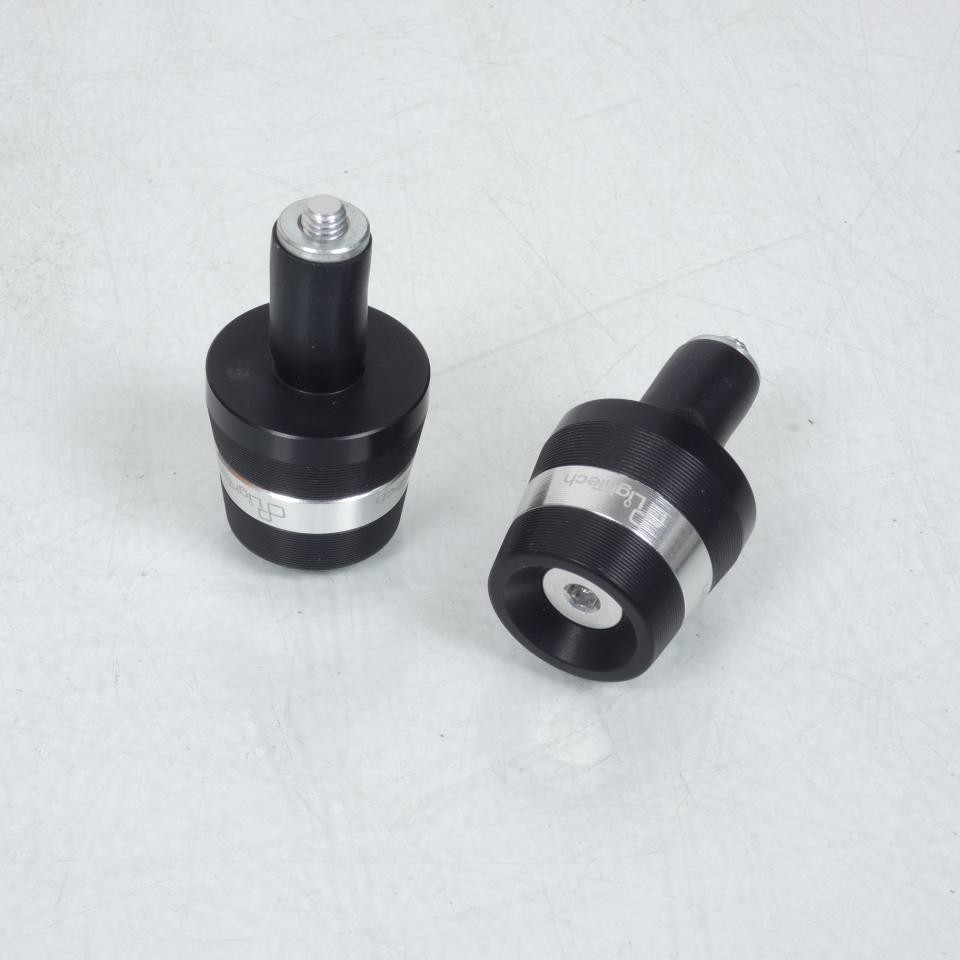 Paire embout guidon alu noir Lightech pour moto Yamaha TDM 900 années 2002 à 2008