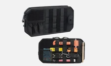 Sun Visor Organizer with Zipper Visor Storage Pouch Car Sunglasses Holder