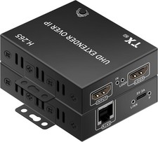 4K HDMI Over Ethernet Extender TCP/IP 492ft 4K@30HZ 2K@ 60Hz 1080P@60hz