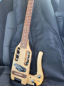 Traveler Guitar Electric Travel Guitar Natural Maple 6 String with Gig Bag