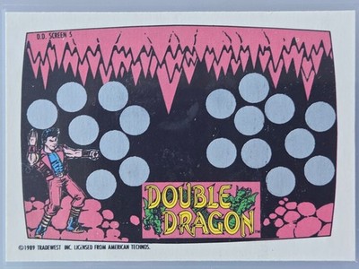 Double Dragon Topps No.248 1989 RAW N/A Vintage Trading Card Nintendo