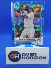 2021 1st Bowman Chrome Sapphire Kevin Alcantara #BCP-97 Yankees Cubs RC