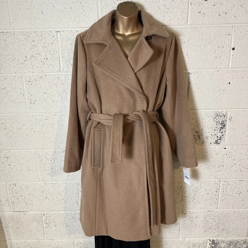 Cappotto cammello scuro Michael Kors taglia XL nuovo con etichetta