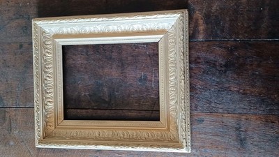 Antiker viktorianischer verzierter Bilderrahmen Holz & Gips vergoldet/gold 14,5'' x 12,5''