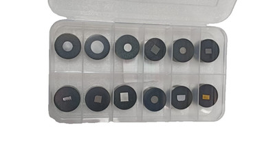12 Metallurgical Microstructure Sample   Standard Reference Kit fr QC & Research