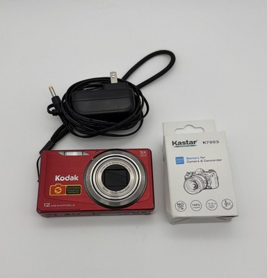 Kodak EasyShare M381 Red Digital Camera - Cute Y2K Digicam + Battery & Charger