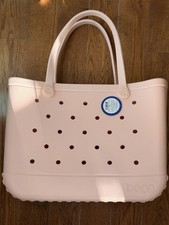 Original Bogg Bag Large Light Pink Washable Beach Tote Bag NWT 19x15