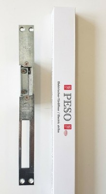 Elektrischer Türöffner PESO 300 GA mit Flachschließblech 6 bis 12 Volt  AC/DC