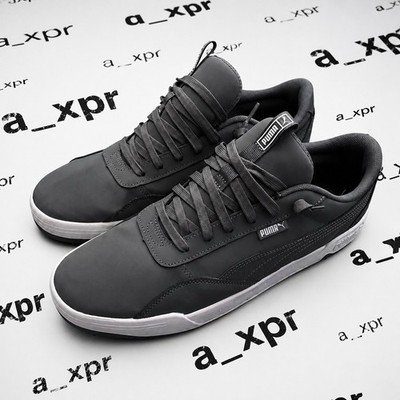 PUMA Caracal Men s Gray Low Top Lace-Up Athletic Sneakers Cushioned