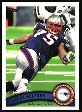 2011 Topps #154 Vince Wilfork New England Patriots