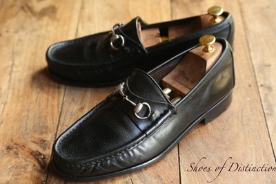 Gucci Schwarz Silber Horse Bit Halbschuhe Schuhe Herren UK 10 E US 11 EU 44