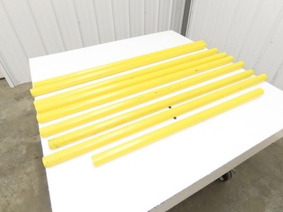 1-1/4''x 48'' Sch 40 Yellow Aluminum Speed-Rail 1.66'' Pipe OD  Mixed Lot of 9