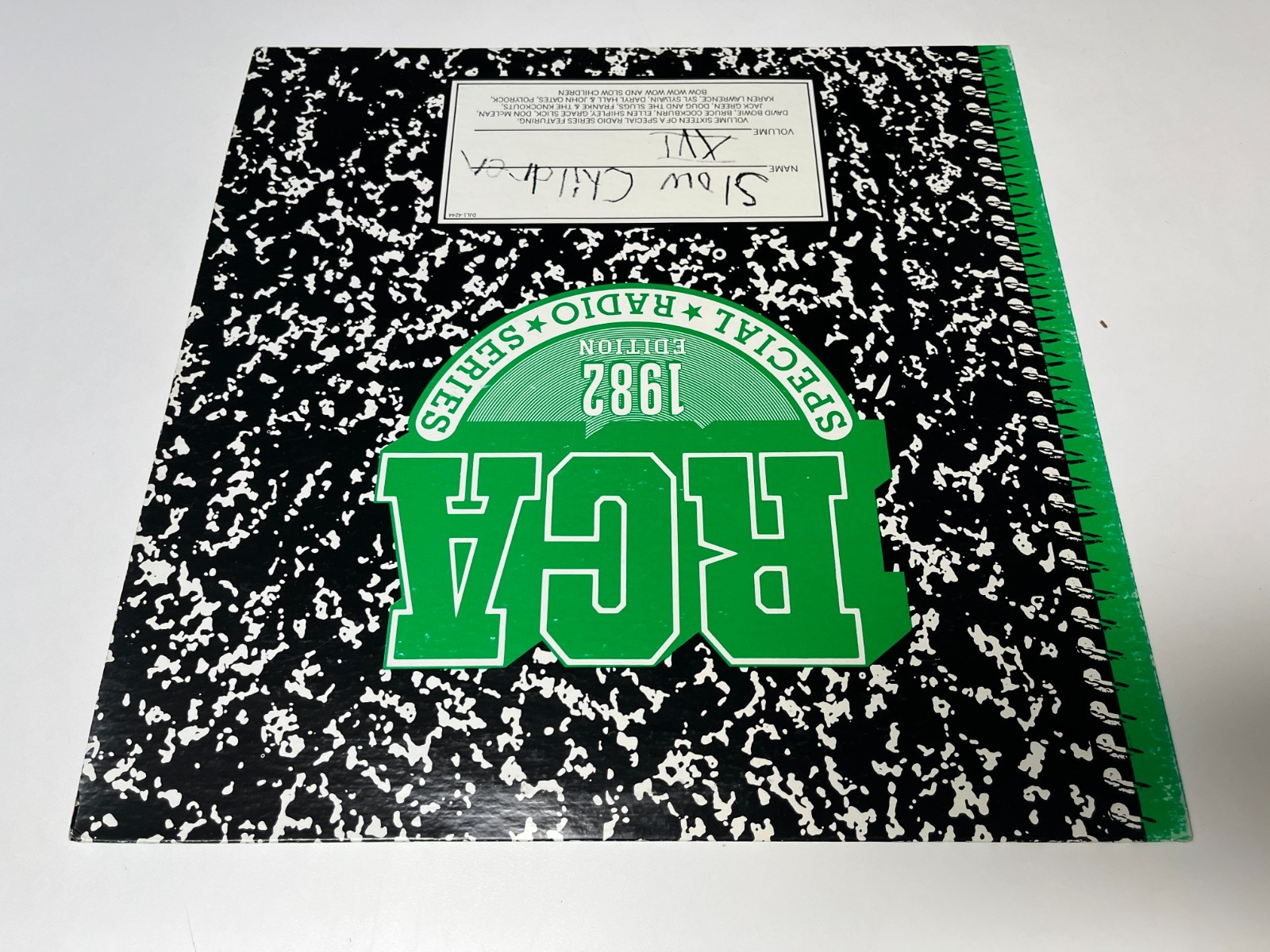 Lot of 2 1982 SLOW CHILDREN LPs: Mad About Town - RCA Special Radios Series XVI